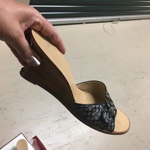 Authentic coach wedge shoe